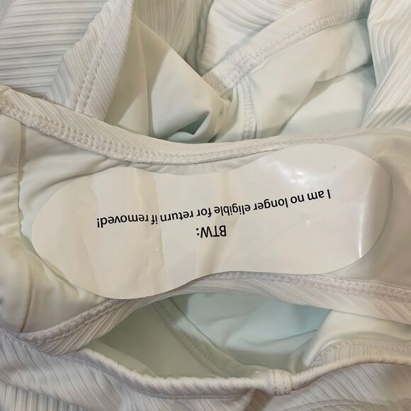 Andie The Amalfi One Piece LT Swimsuit Ribbed White plus size XL NWT long torso - Picture 7 of 8